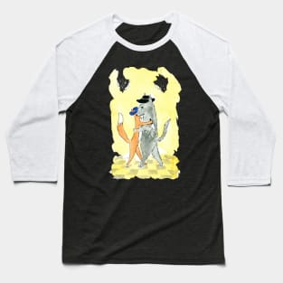 Femme Fatale Fox from ABC's of Film Noir Baseball T-Shirt